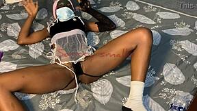 you watching this sexy teen maid finger her tight juicy pussy?