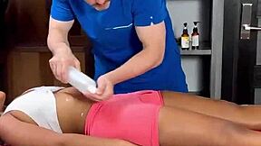 ebony teen lily starfire with huge natural tits fucked post-massage