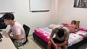 colombian big ass wife gets fucked hard by best friend while hubby watches