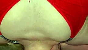 stepson walks in and mommy gives him sloppy deepthroat blowjob