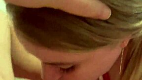 stepson walks in and mommy gives him sloppy deepthroat blowjob