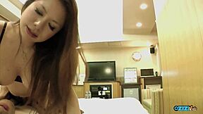 her hairy puffy cunt takes deep doggy pounding with cum inside 👅💦