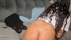 stressed stepdaughter unloads on stepdad's cock after school