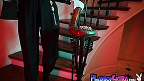 glam teen skye fires drenched in milk over huge boobs