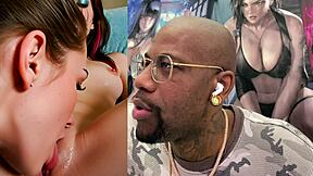 my tight teen bath turns slutty with ebony licking my bald pussy oozing creampie cum