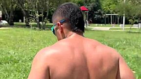 Desconocida interrupts workout deepthroat blowjob car public sex creampie