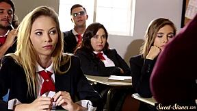 19yo classy beauty rides stepbro's cock in erotic fantasy