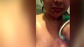 bbw latina miss madii soaks shower playing with fat ass and wet pussy