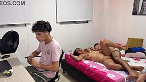 colombian big ass wife gets fucked hard by best friend while hubby watches