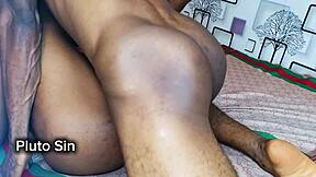 caught my curvy stepsister bent over masturbating to blue films with wet pussy