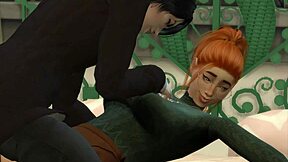 sims 4 vampire babe seduces chubby nerd for pussy licking and tit kissing 👅🍑