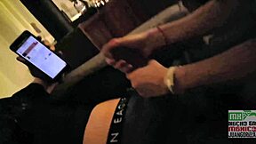 petite mexicana cheats sucking and riding big cock behind boyfriend's back