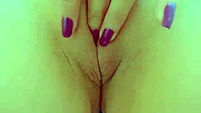Desi college girl rubs wet shaved pussy to orgasm, takes big cock creampie close-up