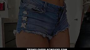 Chloe Temple's Petite Blonde Heart Races from Homeowner's Massive Black Cock Thrusts