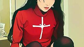 Tiny Asian Girl Feels Dildo Deep Inside Emotionally