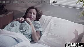 Big tits milf patient seduces young teen for hardcore threesome blowjob pounding session