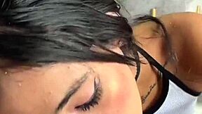 bratty skinny 18yo latina rides sugar daddy cock after date pov