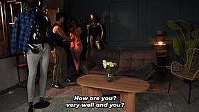 MILF TAILOR MEASURES client's HUGE 23CM COCK up close