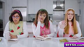 nerd girls harper naudi ozzy share throbbing cock wildly! 🍆💦👯