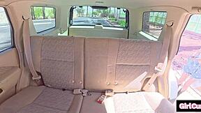 Rideshare Whore Crushes Guts On Stranger's Huge Cock!