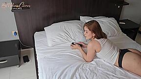 petite hermanastra melanie caceres flirts then fucked hard pov