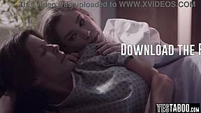 Big tits milf patient seduces young teen for hardcore threesome blowjob pounding session