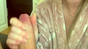 stepmom sucks young stepson's huge cock after week apart big natural tits