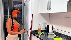 boss made me gag on his huge cock for not cleaning his house right