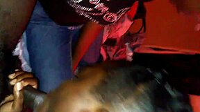 Sloppy Ebony Threesome BBW Deepthroats Big Black Cock Vs Slim