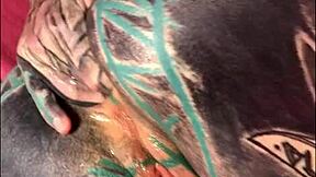 goth dreadlocks tattooed teen latex anal fisting solo dildo gape