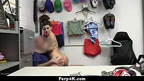 black friday shoplifter teen caught bending over for cop pounding 😈👮‍♂️