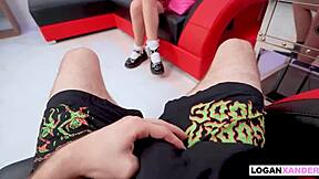 virgin tutor juniper ren craves logan's monster cock first