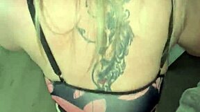 StepMom's Tattoo Pussy Takes Perverted Stepson's Rough Creampie Load