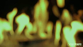 Big Butt Blonde Emma Starletto Fingers Trimmed Bush, Sucks and Rides Brad Sterling's Cock Cowgirl