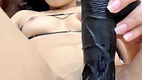 princess teen rides her vibrating dildo to solo ecstasy