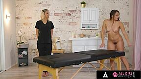 wanna see gia derza's oiled pussy licked in vr game massage by kenna james?