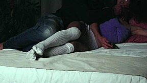 boyfriend sneaks window fucks petite teen parents asleep