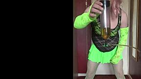 crossdressing sissy piss lover begs you fill his tube to swallow 😩💦