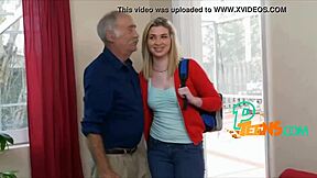 i ride this old guy's cock like crazy blonde teen pounding
