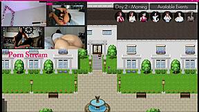 milfs villa ep 3: milf squirts creampie on teen clit lick