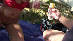 Horny Blonde Street Pickup Anal Fucked Bent Over Park Doggystyle