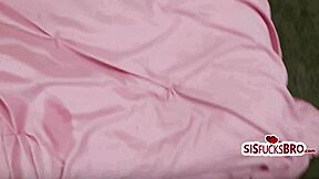 magician tricks teen stepsis into getting her ass licked and fucked