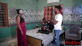 hotel manager's desi wife gets shared for hot guest pounding and dirty talk