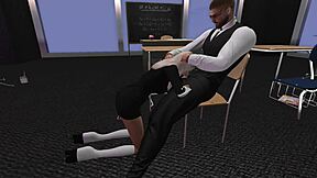 second life teacher's hidden hot student fuck