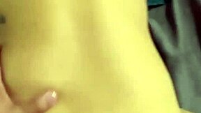 couple worships brunette's huge perfect ass close-up before massive jizz blast