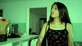 Petite college girl Mells Blanco takes brutal anal domination