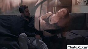 oh damn, sexy trans Jenna craves Chris's huge throbbing monster cock deep!