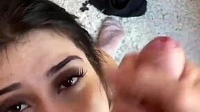 petite latina teen takes rough pov pounding backstage brunette style