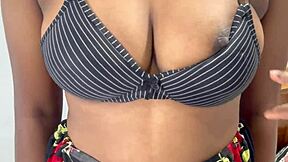 Horny Shaved Indian Teen Rides Monster Black Cock Wildly