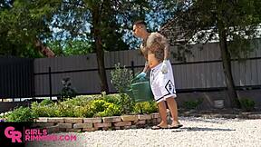 Sara Diamante anal rimjob under shades big cock